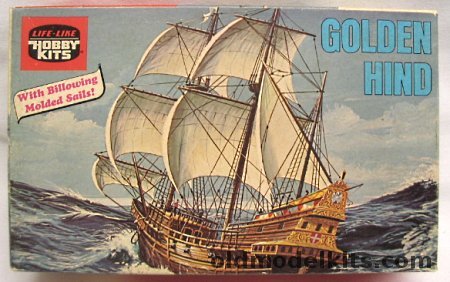 Life-Like Golden Hind - The Ship of Sir Francis Drake, B365 plastic model kit